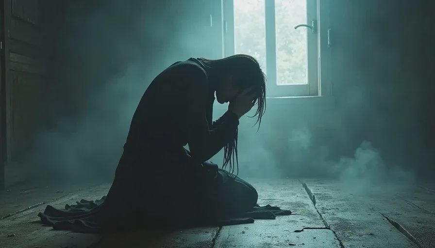Astarion's breakdown after killing Cazador – trauma revealed.